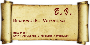 Brunovszki Veronika névjegykártya